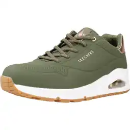 Decathlon Sportschoenen Vrouw Skechers Uno Shimmer Away Khaki aanbieding