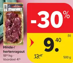 Carrefour Hinde-/ hertenragout aanbieding