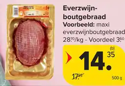 Carrefour Everzwijnboutgebraad aanbieding
