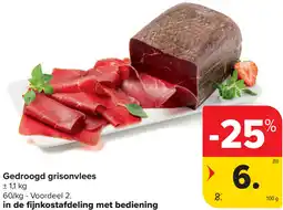Carrefour Gedroogd grisonvlees aanbieding