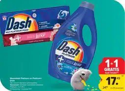 Carrefour Wasmiddel Platinum en Platinum+ Dash aanbieding