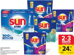 Carrefour Vaatwastabletten Sun aanbieding