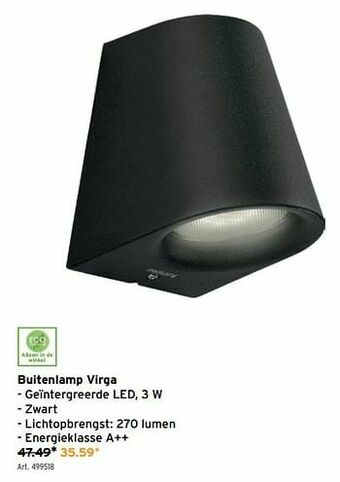 GAMMA Buitenlamp virga aanbieding