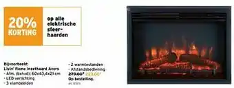 GAMMA Livin’ flame inzethaard avers aanbieding