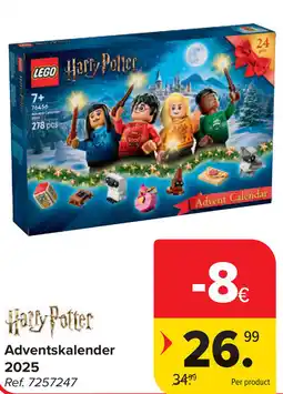Carrefour Harry Potter Adventskalender 2025 aanbieding
