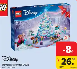 Carrefour Lego Disney Adventskalender 2025 aanbieding