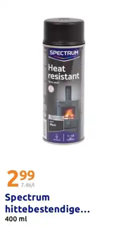Action Spectrum hittebestendige spuitverf mat zwart aanbieding