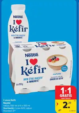 Carrefour I Love Kefir Nestlé aanbieding