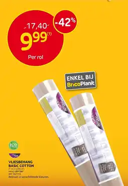 Brico Vliesbehang Basic Cotton aanbieding