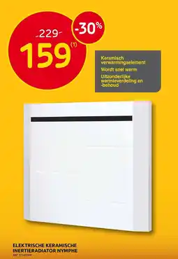 Brico Elektrische Keramische Inertieradiator Nymphe aanbieding