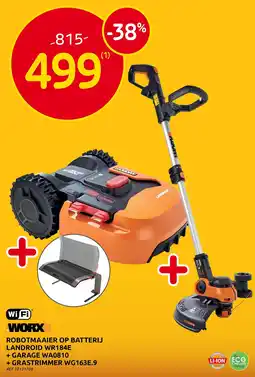 Brico Robotmaaier Op Batterij Landroid Wr184e aanbieding