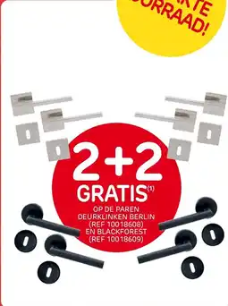 Brico Op de paren deurklinken berlin (ref 10018608) en blackforest (ref 10018609) aanbieding