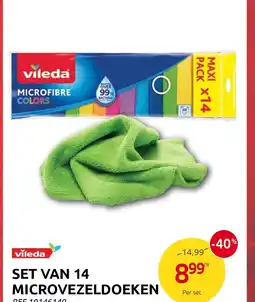 Brico Set Van 14 Microvezeldoeken aanbieding
