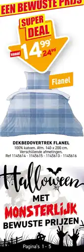 Trafic Dekbedovertrek Flanel aanbieding