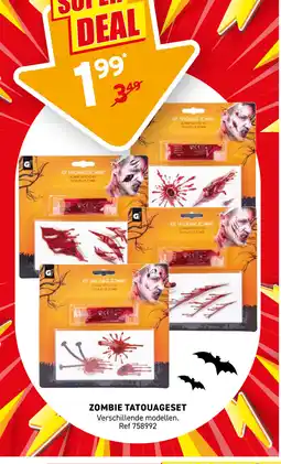 Trafic Zombie Tatouageset aanbieding