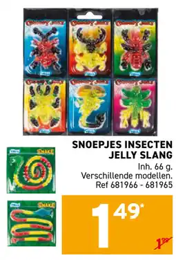 Trafic Snoepjes Insecten Jelly Slang aanbieding