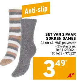 Trafic Set Van 2 Paar Sokken Dames aanbieding