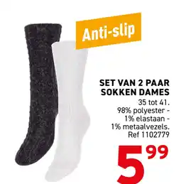 Trafic Set Van 2 Paar Sokken Dames aanbieding