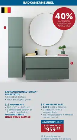 Zelfbouwmarkt Badkamermeubel Dotan Eucalyptus aanbieding