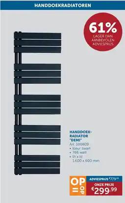 Zelfbouwmarkt Handdoekradiator Demi aanbieding