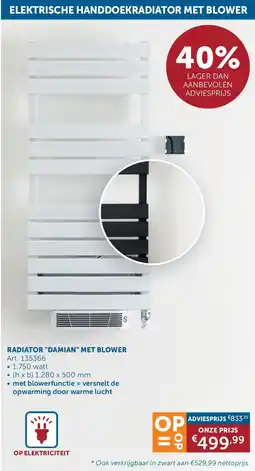 Zelfbouwmarkt Radiator Damian Met Blower aanbieding