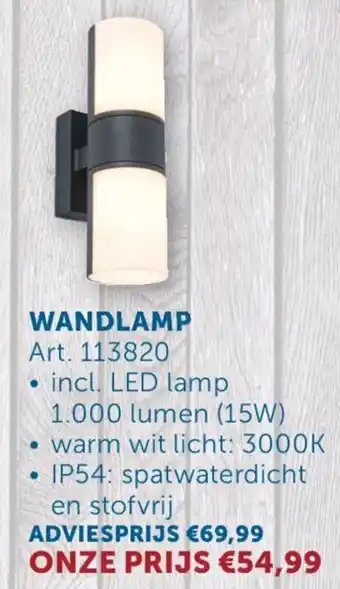 Zelfbouwmarkt Tuinverlichting Wandlamp aanbieding