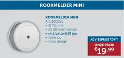 Zelfbouwmarkt Rookmelder Mini aanbieding
