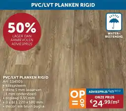 Zelfbouwmarkt PVC / LVT Plakken Rigid aanbieding