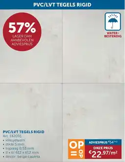 Zelfbouwmarkt PVC / LVT Tegels Rigid aanbieding