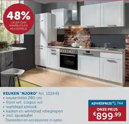 Zelfbouwmarkt Keuken Njord aanbieding