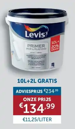 Zelfbouwmarkt Levis Primer aanbieding