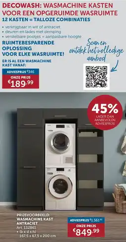 Zelfbouwmarkt Ruimtebesparende Oplossing voor Elke Wasruimte aanbieding