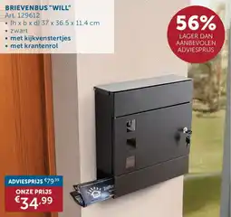 Zelfbouwmarkt Brievenbus Will aanbieding