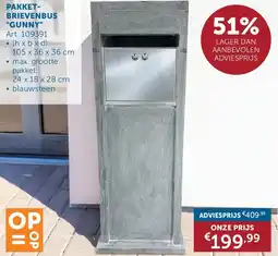 Zelfbouwmarkt Pakketbrievenbus Gunny aanbieding