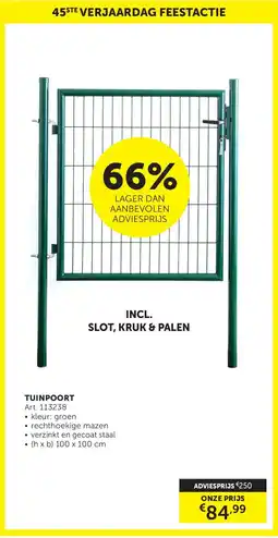 Zelfbouwmarkt Tuinpoort aanbieding