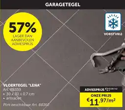 Zelfbouwmarkt Garagetegel Vloertegel Lena aanbieding