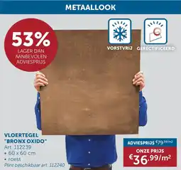 Zelfbouwmarkt Metaallook Vloertegel Bronx Oxido aanbieding
