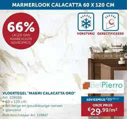 Zelfbouwmarkt Marmerlook Calacatta Vloertegel Marmi Calacatta Oro aanbieding