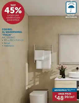 Zelfbouwmarkt Cosibel XL Wandpaneel Italia aanbieding