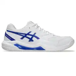 Decathlon Tennis En Padelschoenen Heren - ASICS Gel Dedicate 8 PADEL - White/Dark Cobalt aanbieding