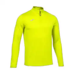 Decathlon Sweater Hardlopen Heren Halve Rits Zonder Capuchon Fluo Geel aanbieding