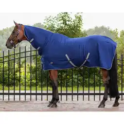 Decathlon Fleece deken met nekkraag en banden Q-essentials Basic aanbieding