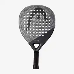 Decathlon HEAD Vibe 2025 grijs padelracket - ZWART - unisex aanbieding
