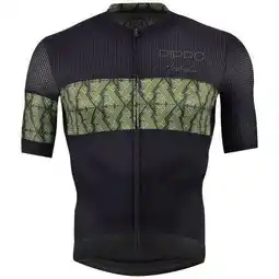 Decathlon ALPE D'HUEZ FIETSSHIRT KORTE MOUWEN ZWART/GROEN HEREN aanbieding