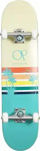 Decathlon Ocean Pacific Sunset Compleet Skateboard - 7.5 - Teal aanbieding