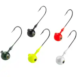 Decathlon Gekleurde jigkop voor vissen met softbaits TP RD COLO 10 g aanbieding