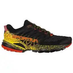 Decathlon Trailschoenen Heren - LA SPORTIVA Akasha II - Black/yellow aanbieding