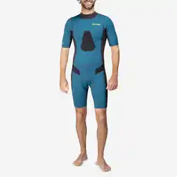 Decathlon Herenshorty voor harpoenvissen neopreen 2,5 mm SPF 500 blauw aanbieding