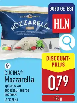 ALDI Cucina Mozzarella aanbieding