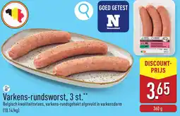 ALDI Varkens-rundsworst, 3 st. aanbieding